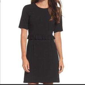 Charles Henry ruffle waist dress